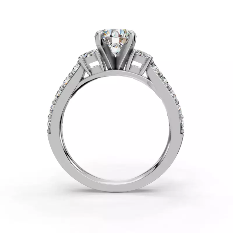 Platinum Leila Engagement Ring
