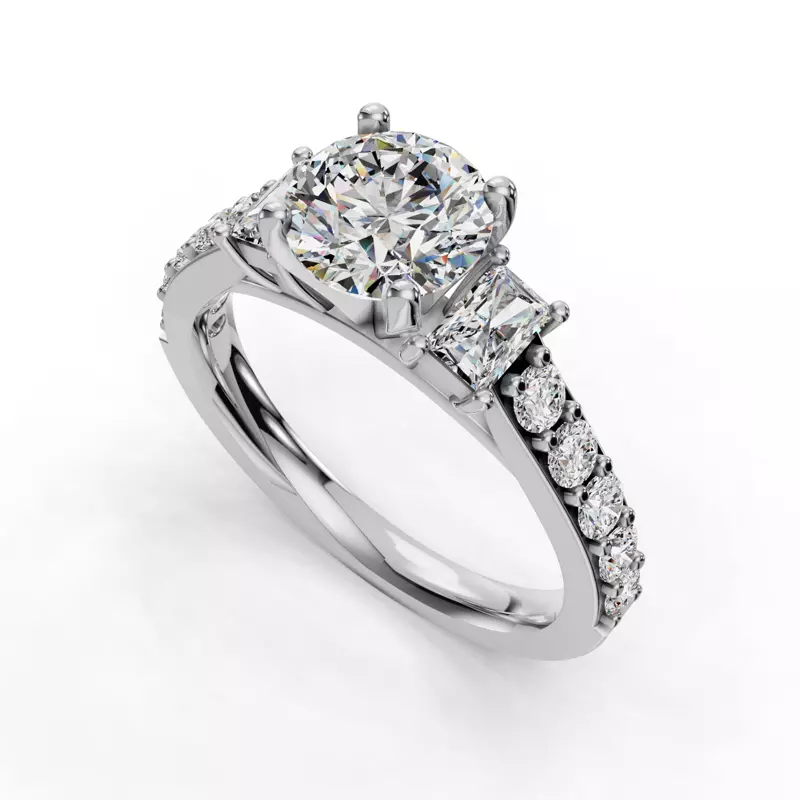 Platinum Leila Engagement Ring