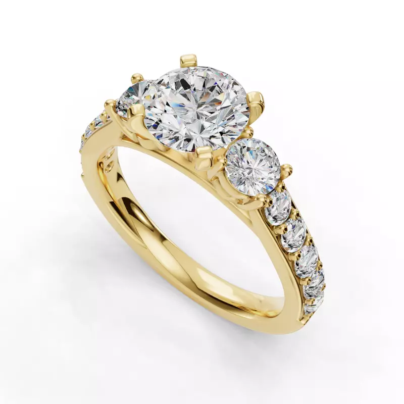 14K Yellow Gold Alana Engagement Ring