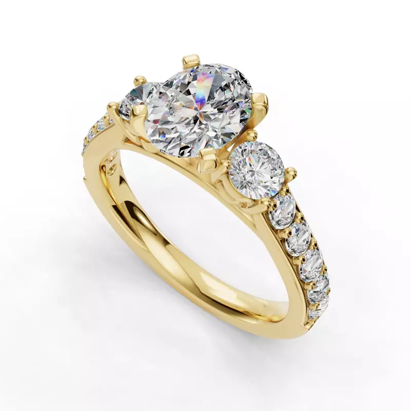 14K Yellow Gold Alana Engagement Ring