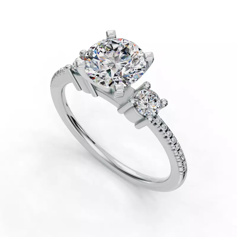 18K White Gold Gemma Engagement Ring