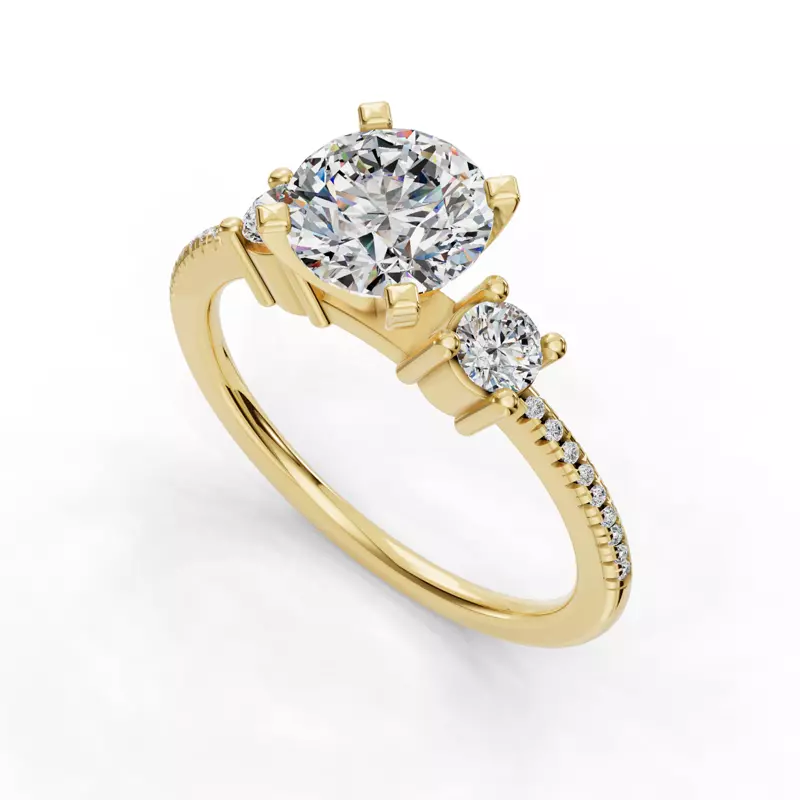 18K Yellow Gold Gemma Engagement Ring