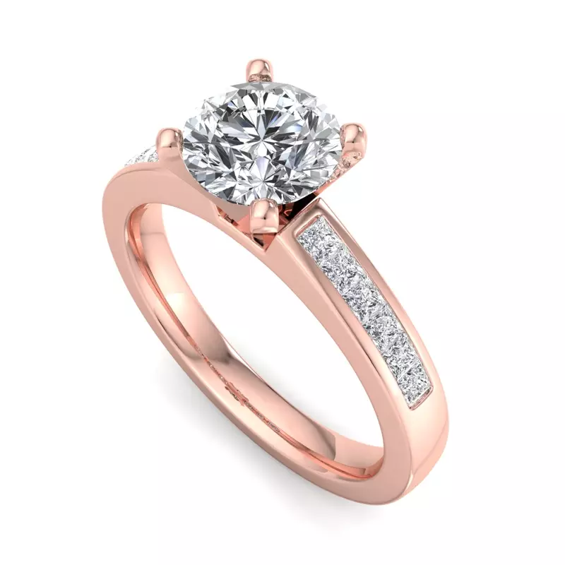 14K Rose Gold Gracie Engagement Ring