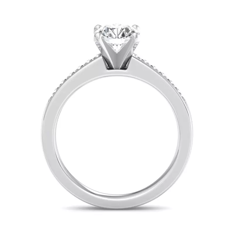 14K White Gold Gracie Engagement Ring