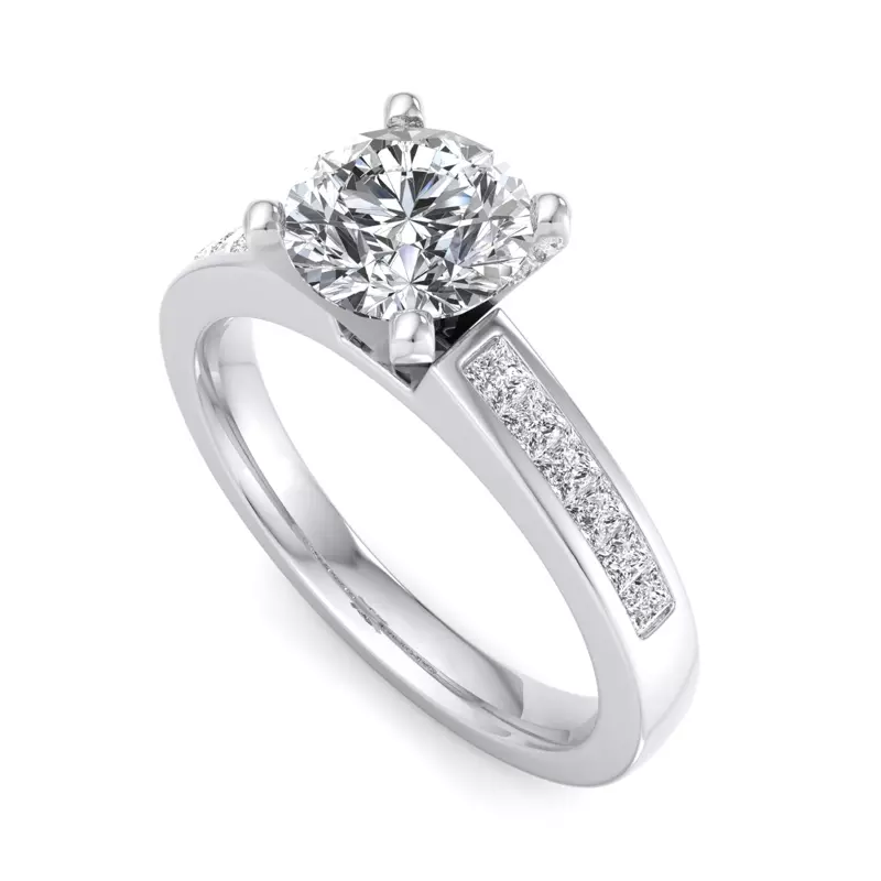 14K White Gold Gracie Engagement Ring