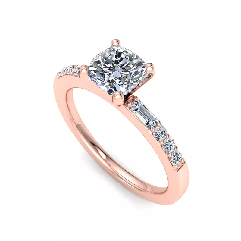 14K Rose Gold Marley Engagement Ring