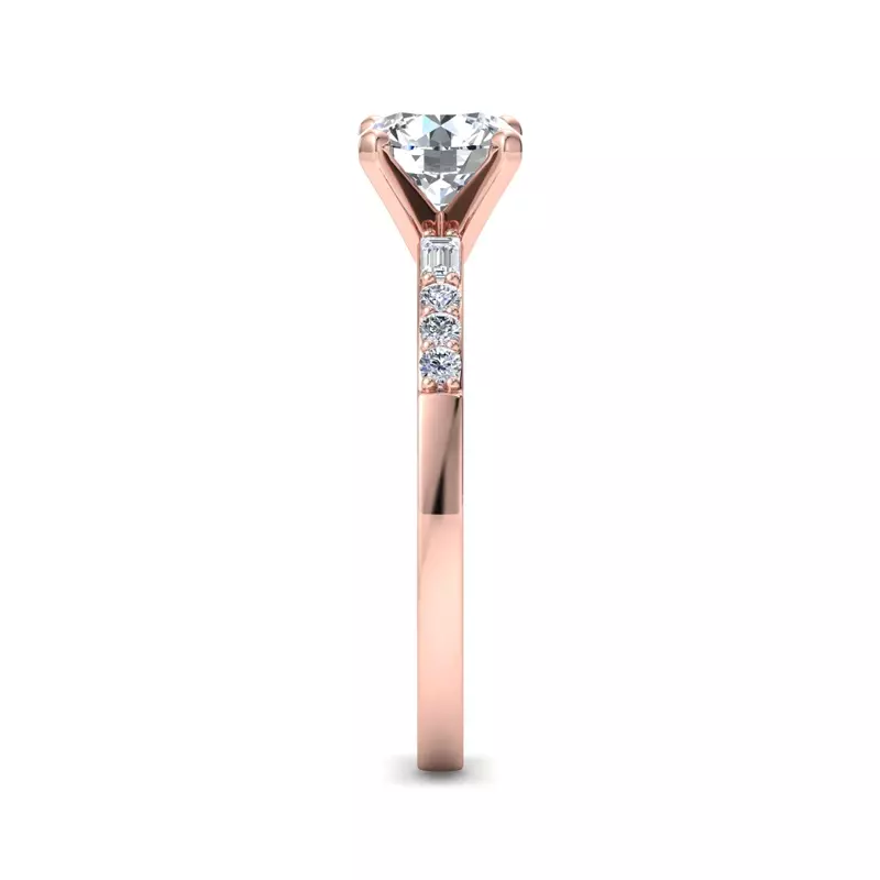 14K Rose Gold Marley Engagement Ring