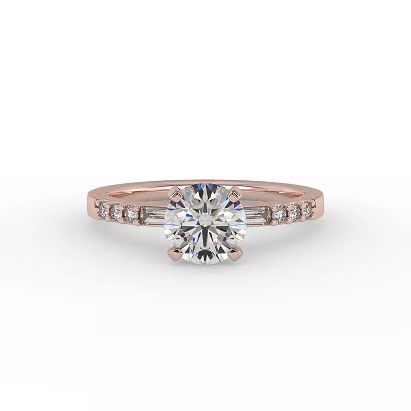 14K Rose Gold Marley Engagement Ring