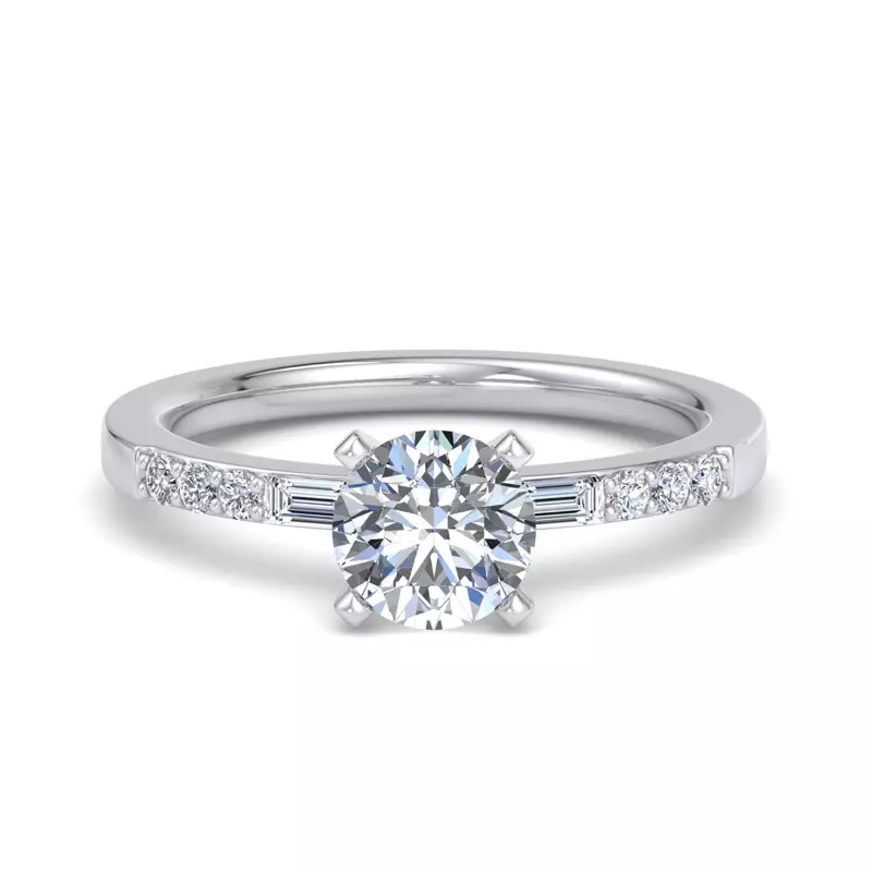 14K White Gold Marley Engagement Ring