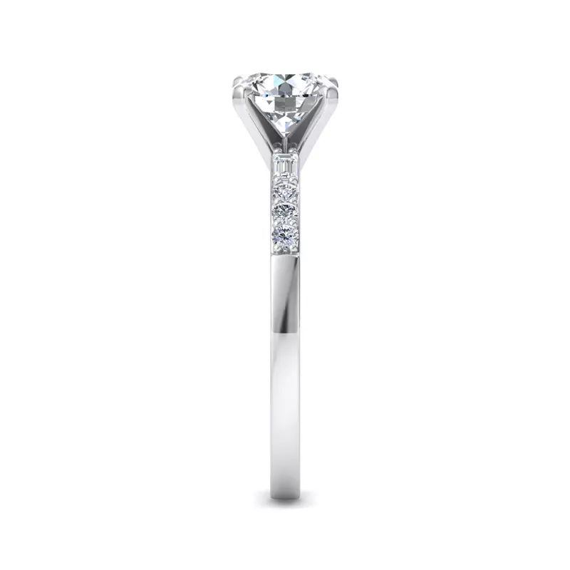 14K White Gold Marley Engagement Ring