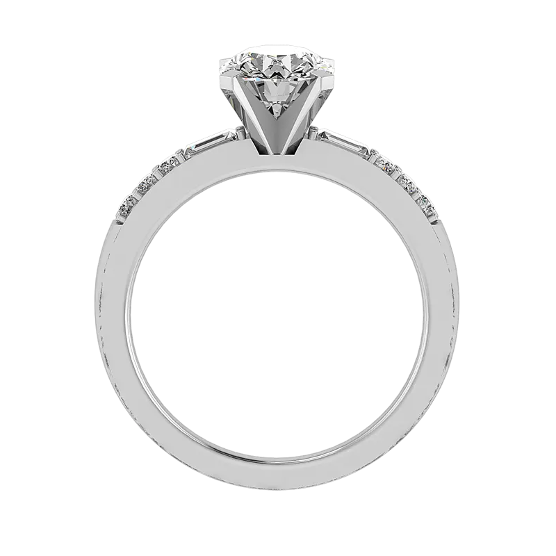 14K White Gold Marley Engagement Ring