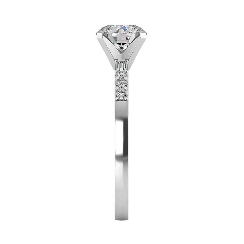14K White Gold Marley Engagement Ring
