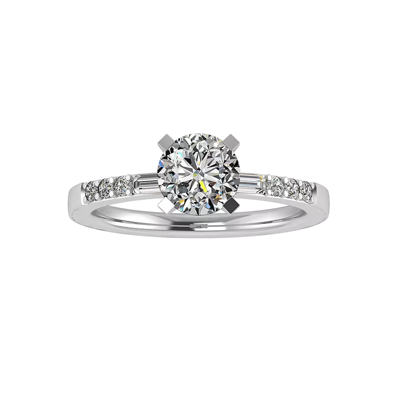 14K White Gold Marley Engagement Ring