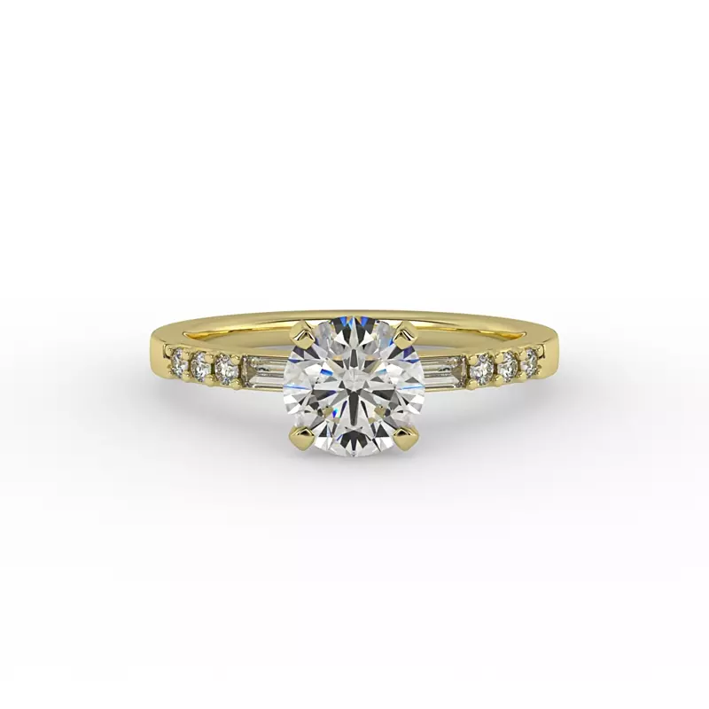 14K Yellow Gold Marley Engagement Ring