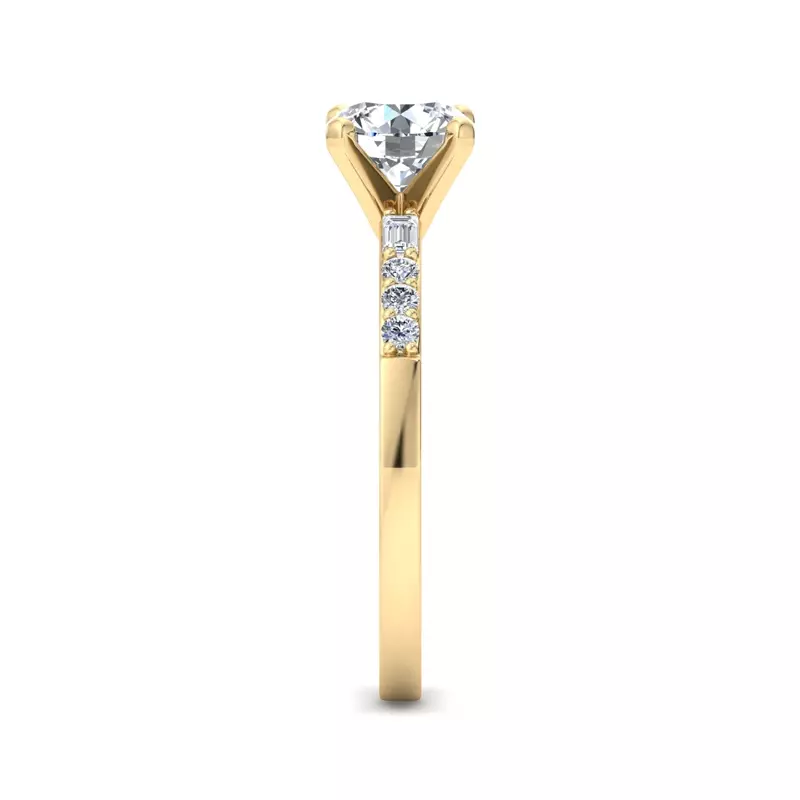 18K Yellow Gold Marley Engagement Ring