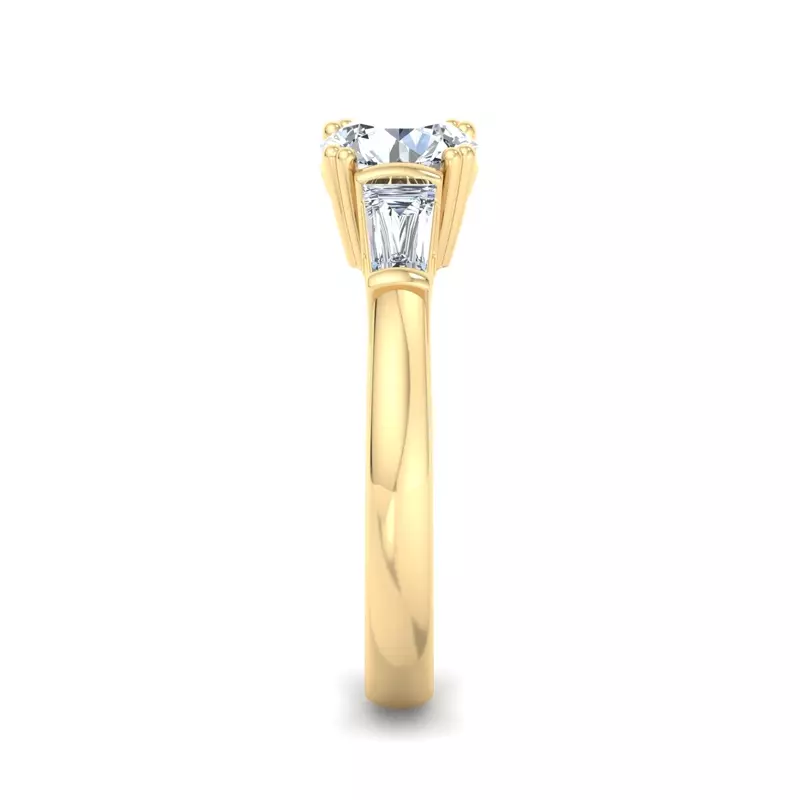 14K Yellow Gold Halle Tapered Baguette