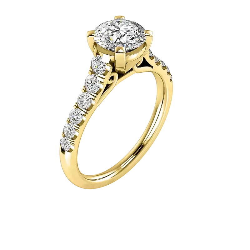 14K Yellow Gold Blake Engagement Ring