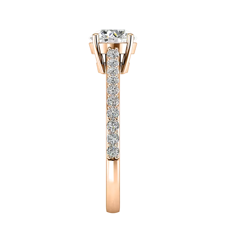 14K Rose Gold Ruth Engagement Ring