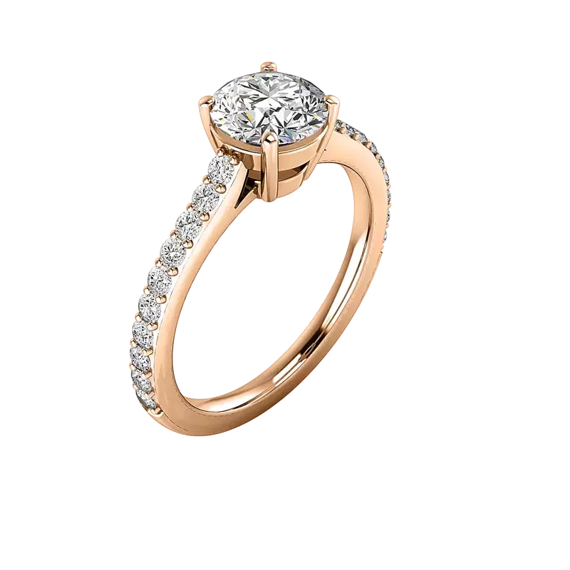 14K Rose Gold Ruth Engagement Ring