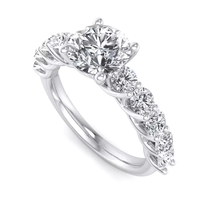 18K White Gold Annabelle Engagement Ring