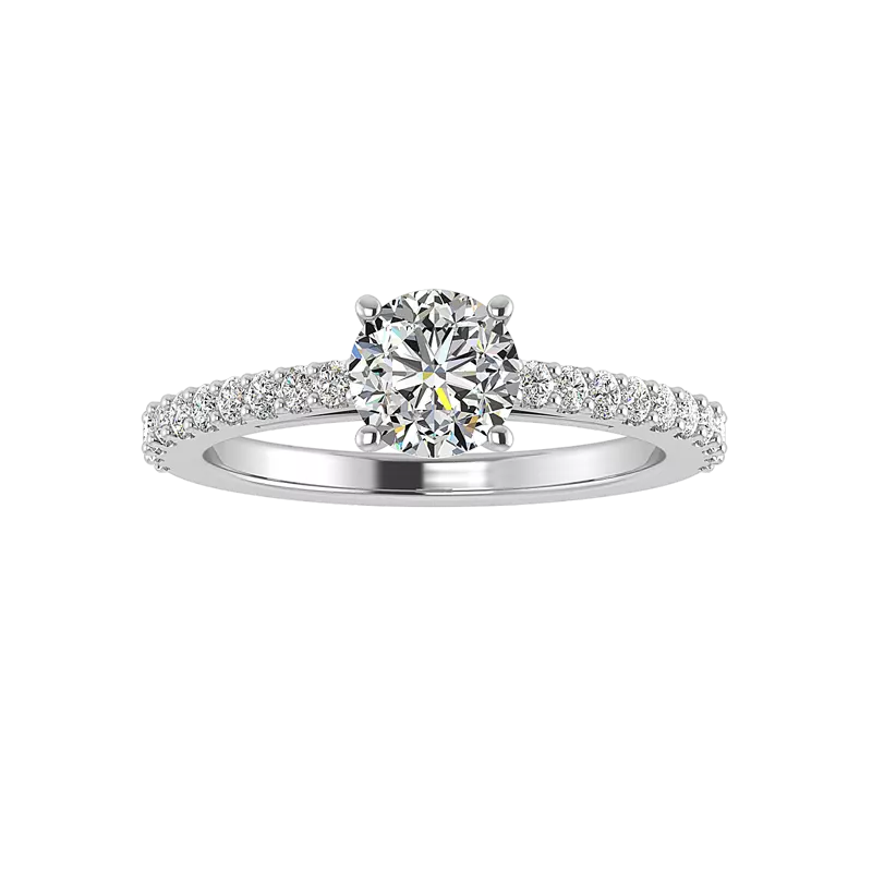 18K White Gold Sage Engagement Ring
