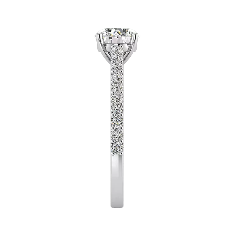 18K White Gold Sage Engagement Ring