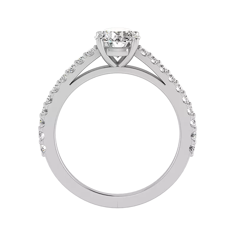 18K White Gold Sage Engagement Ring