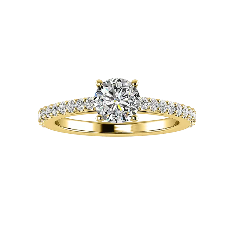 18K Yellow Gold Sage Engagement Ring