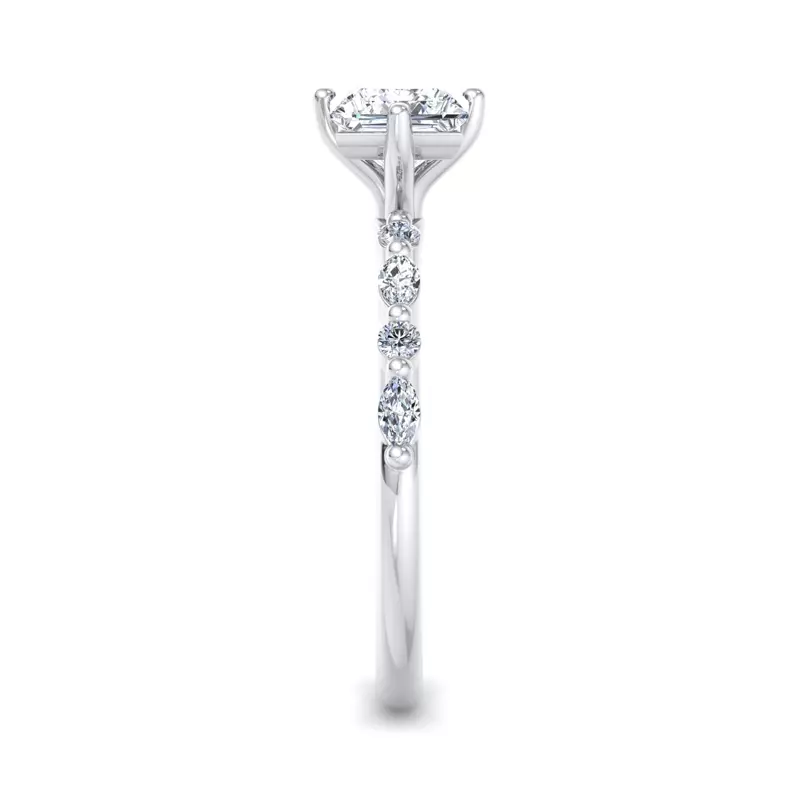 14K White Gold Laila Engagement Ring