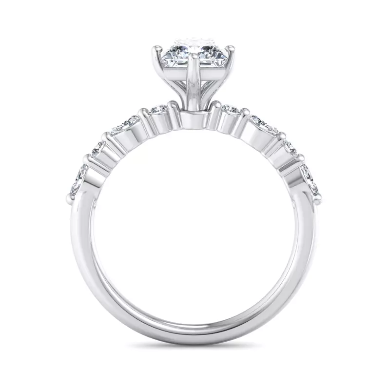 14K White Gold Laila Engagement Ring