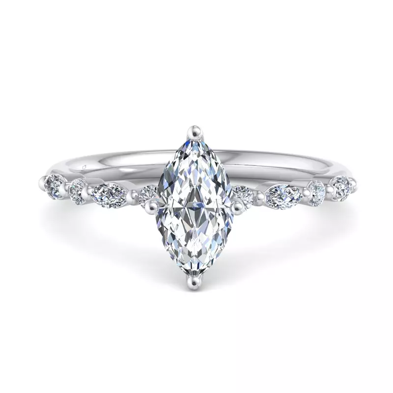 14K White Gold Laila Engagement Ring