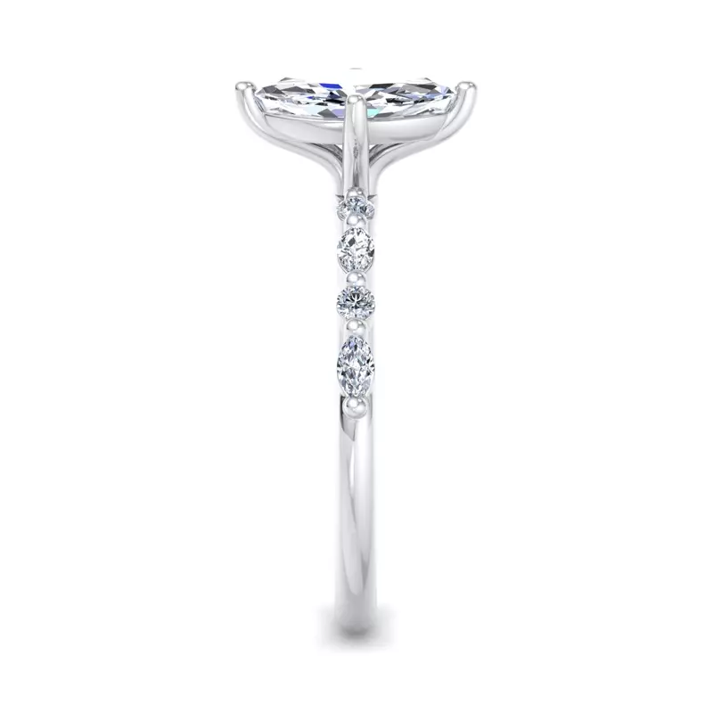 14K White Gold Laila Engagement Ring