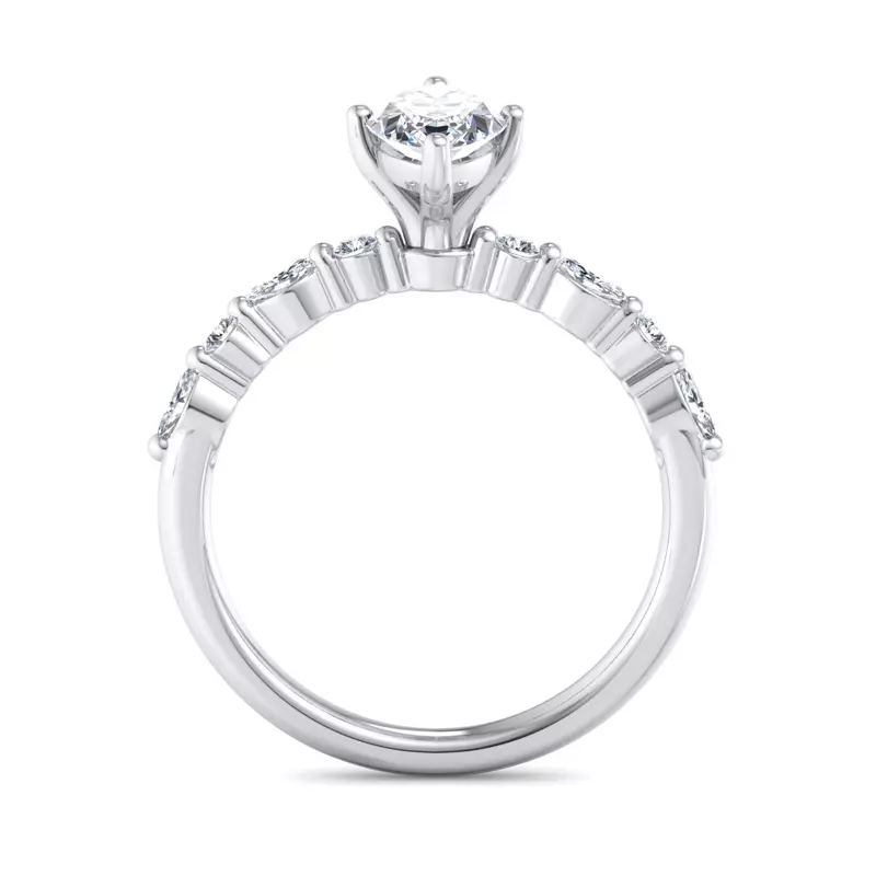 14K White Gold Laila Engagement Ring
