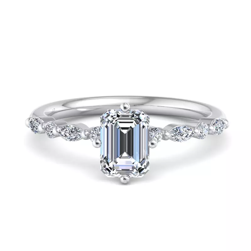 14K White Gold Laila Engagement Ring