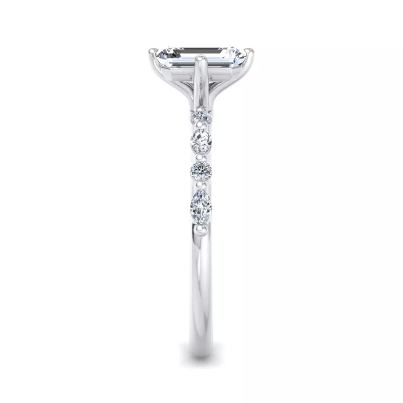 14K White Gold Laila Engagement Ring
