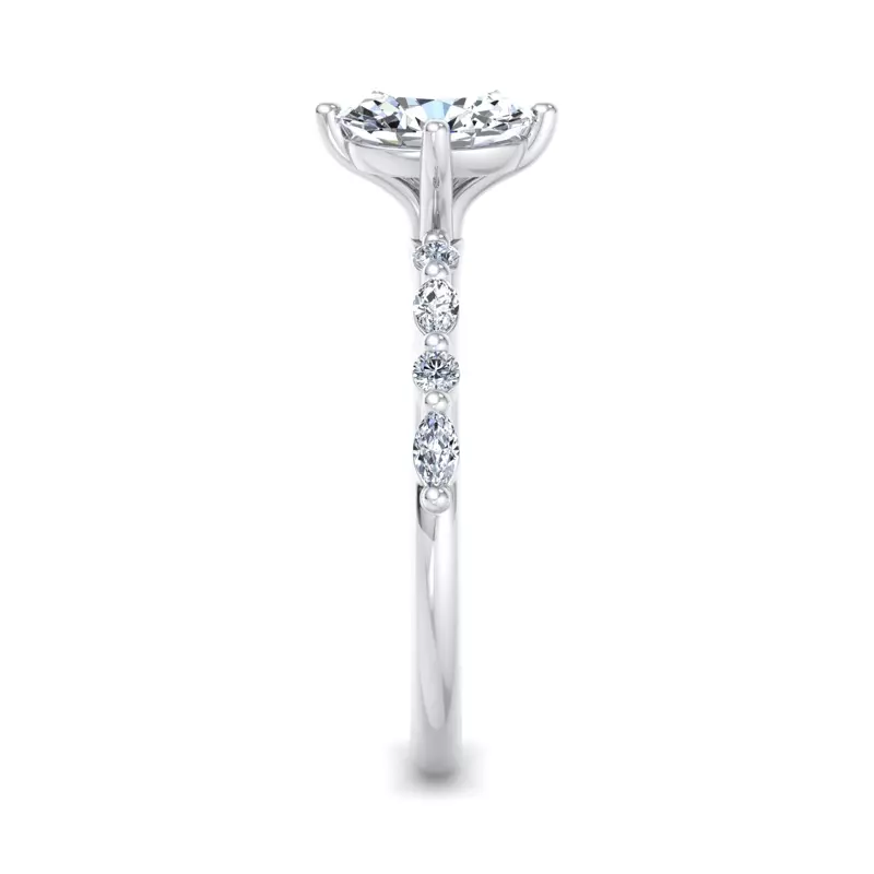 14K White Gold Laila Engagement Ring