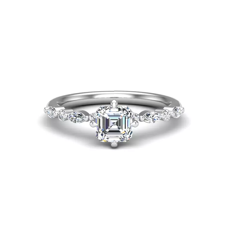 14K White Gold Laila Engagement Ring