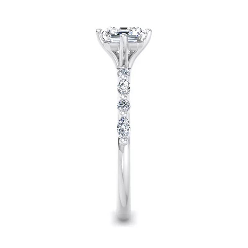14K White Gold Laila Engagement Ring