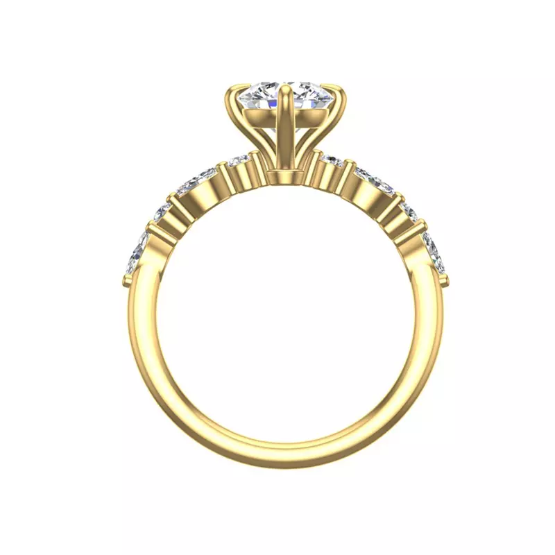 14K Yellow Gold Laila Engagement Ring