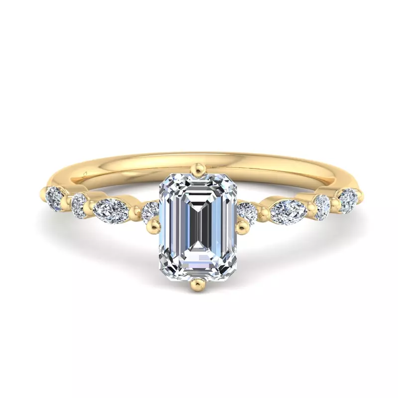 14K Yellow Gold Laila Engagement Ring
