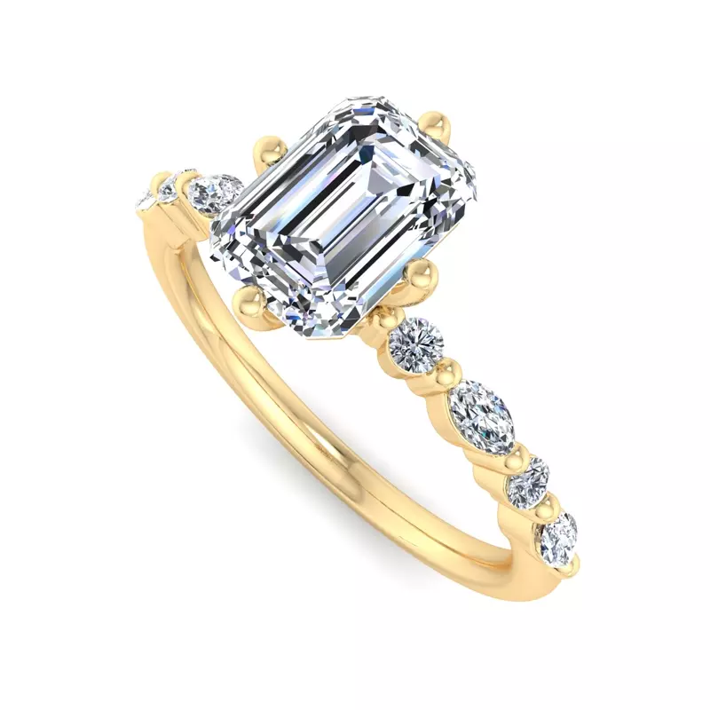 14K Yellow Gold Laila Engagement Ring