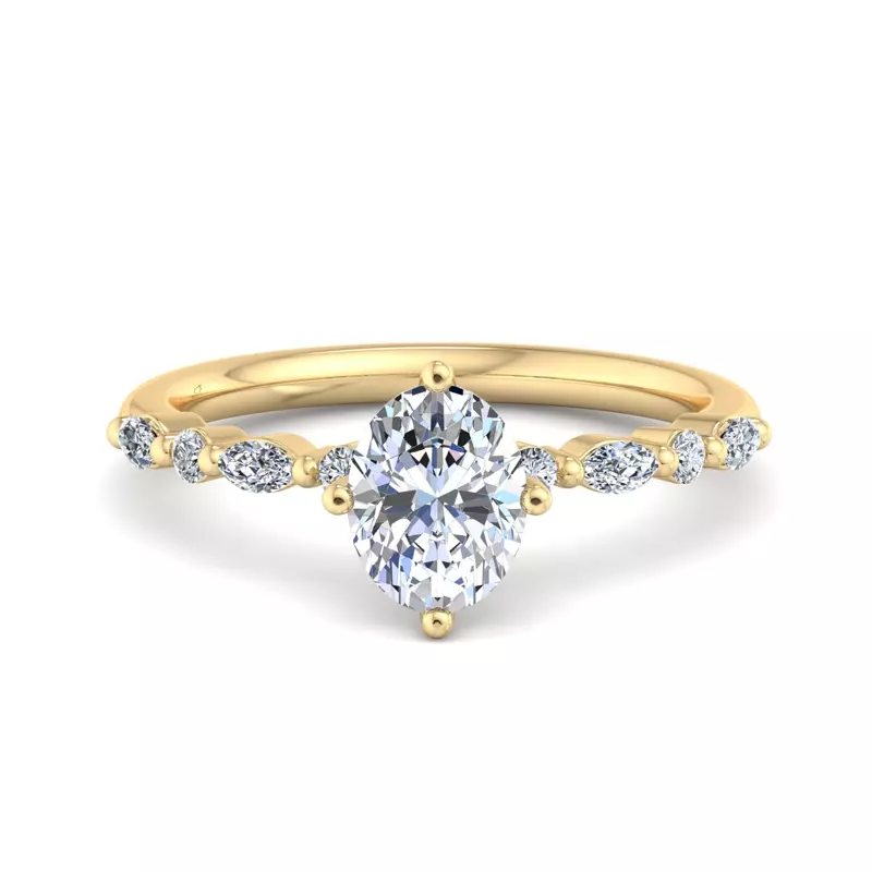 14K Yellow Gold Laila Engagement Ring
