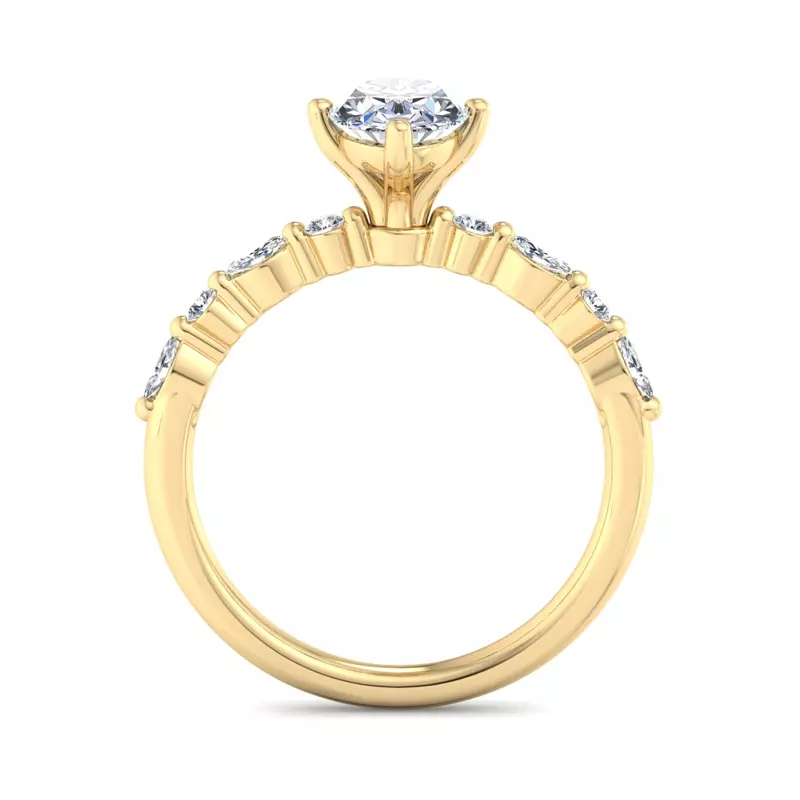 14K Yellow Gold Laila Engagement Ring
