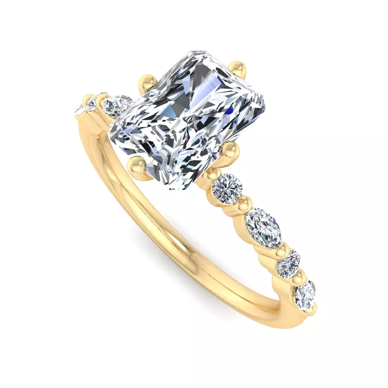 14K Yellow Gold Laila Engagement Ring