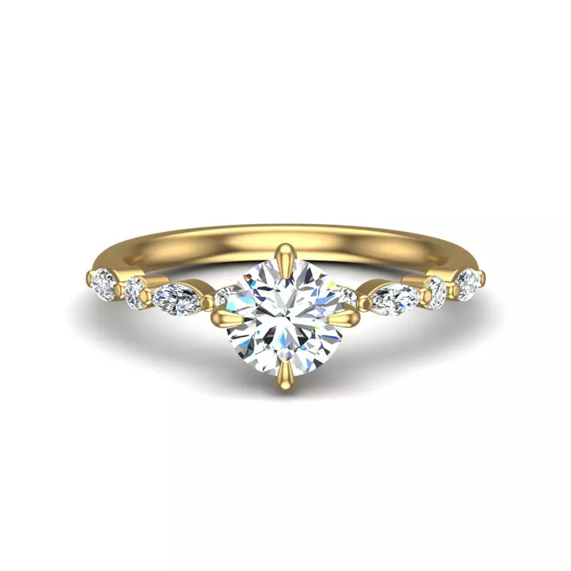 18K Yellow Gold Laila Engagement Ring