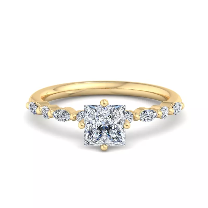 18K Yellow Gold Laila Engagement Ring