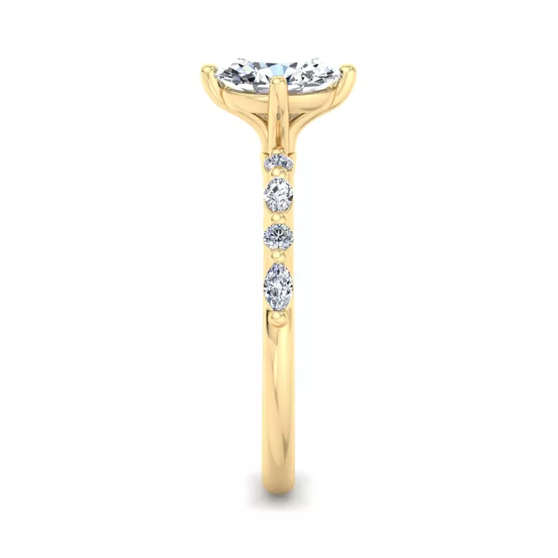 18K Yellow Gold Laila Engagement Ring