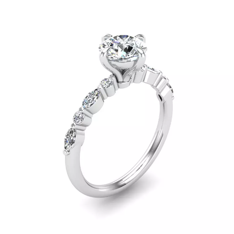 Platinum Laila Engagement Ring