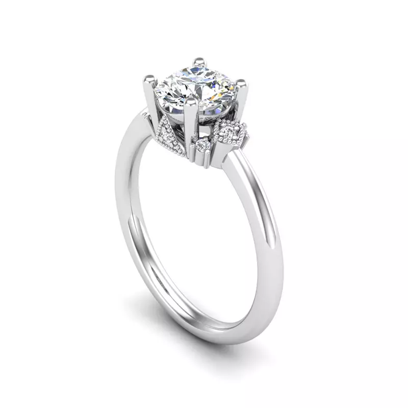 Platinum Lila Engagement Ring