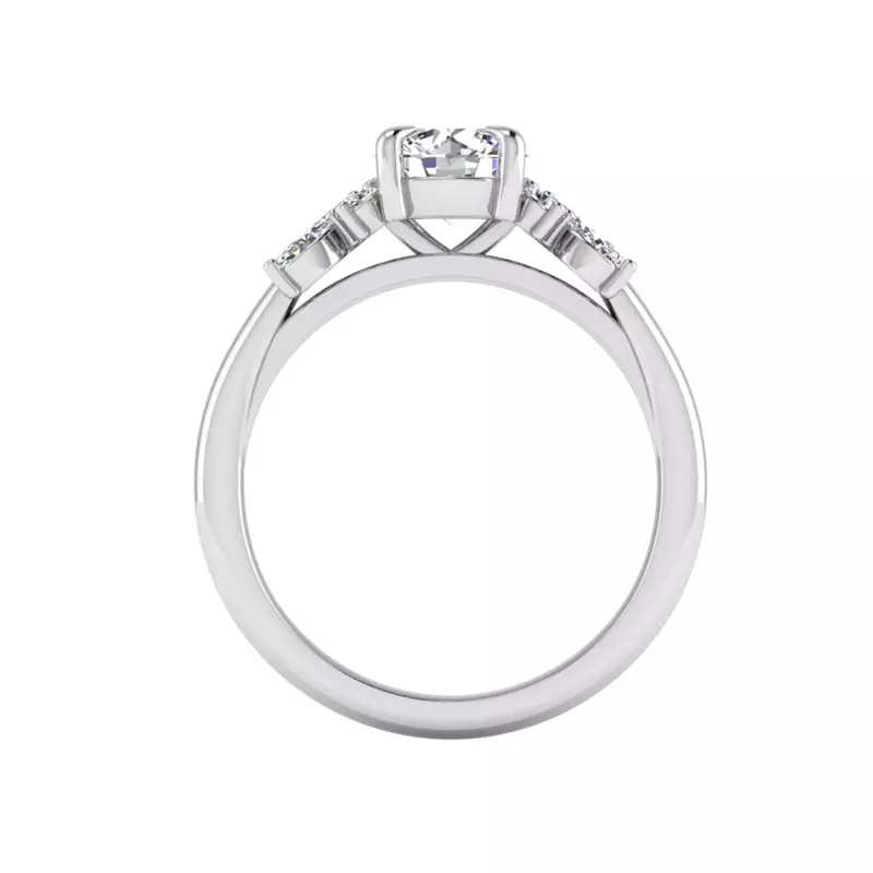 14K White Gold Rachel Engagement Ring